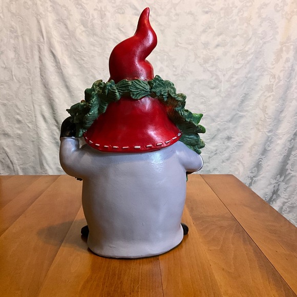 Light Up Christmas Gnome Wreath Snowflake Tabletop Decor Holiday CHIP See Pics - Picture 4 of 11